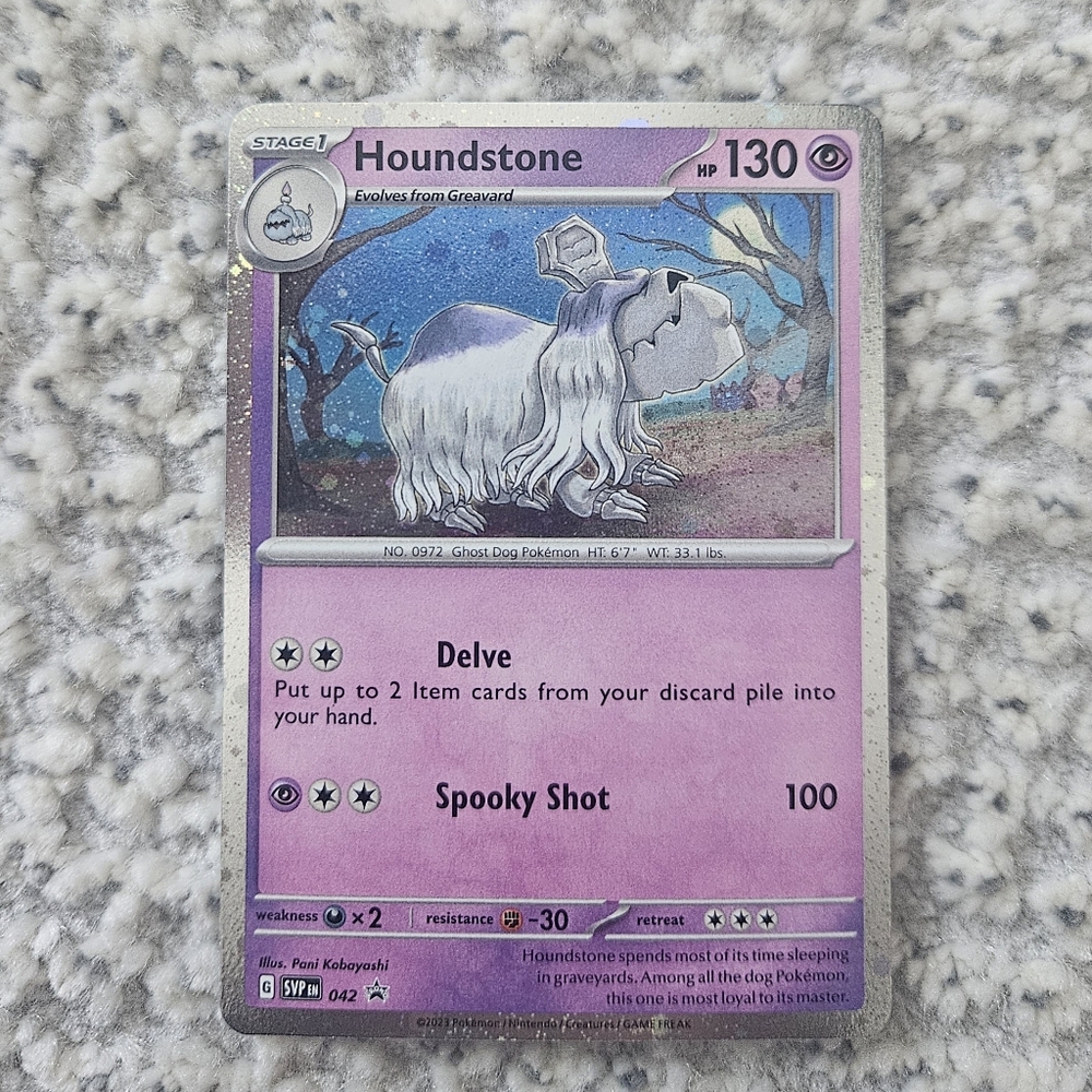 POKEMON TCG Card Houndstone Holo Black Star Promo 042